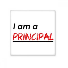 Dıythinker Alıntı I Am a Principle Seramik 10x10 cm Seramik Karo