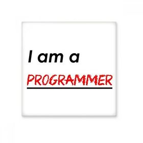 Dıythinker Alıntı I Am a Programmer Seramik 10x10 cm Seramik Karo