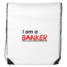 Dıythinker Alıntı Ich Bin EIN Banker Sırt Çantası