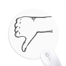 Dıythinker Alma Jest Çizim Çizimi Desenli Baskılı Yuvarlak Kaymaz Kauçuk Mouse Pad