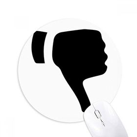 Dıythinker Alma Jest Silüeti Desenli Baskılı Yuvarlak Kaymaz Kauçuk Mouse Pad