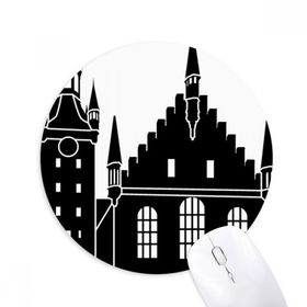 Dıythinker Almanya Köln Katedrali Kent Simgesi Baskılı Yuvarlak Kaymaz Kauçuk Mouse Pad