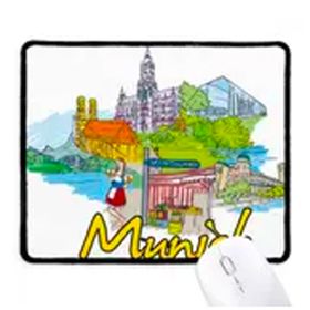 Dıythinker Almanya Munchen Landmark Mimari Kaymaz Mouse Pad