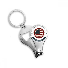 Dıythinker Amerika Birleşik Devletleri Yıldızlar ve Çizgiler Korumalı Bağımsız Gün Amerika Anahtarlık
