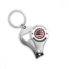 Dıythinker Amerika Birleşik Devletleri Yıldızlar ve Çizgiler Korumalı Bağımsız Gün Amerika Anahtarlık