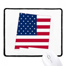 Dıythinker Amerika Haritası Yıldız Çizgili Bayrak Şekli Kaymaz Mouse Pad