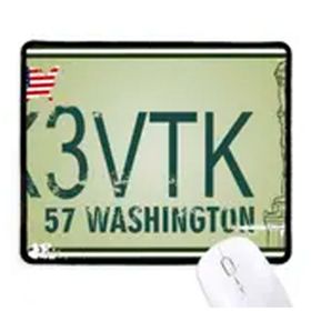 Dıythinker Amerikan ABD Araba Numarası Desen Kaymaz Mouse Pad