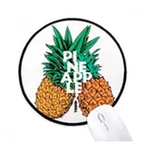 Dıythinker Ananas Trend Çift Tropikal Meyve Yuvarlak Kaymaz Mouse Pad