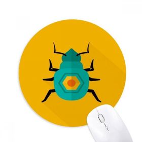Dıythinker Antik Mısır Firavun Altın Desenli Baskılı Yuvarlak Kaymaz Kauçuk Mouse Pad