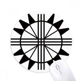 Dıythinker Antik Mısır Firavun Soyut Desen Baskılı Yuvarlak Kaymaz Kauçuk Mouse Pad