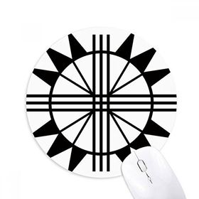 Dıythinker Antik Mısır Firavun Soyut Desen Baskılı Yuvarlak Kaymaz Kauçuk Mouse Pad