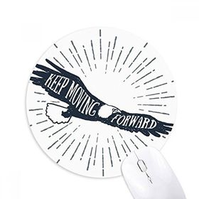 Dıythinker Antik Mısır Kartalı Dekoratif Desen Baskılı Yuvarlak Kaymaz Kauçuk Mouse Pad
