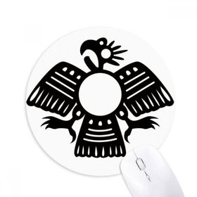 Dıythinker Antik Mısır Soyut Kartal Desenli Baskılı Yuvarlak Kaymaz Kauçuk Mouse Pad