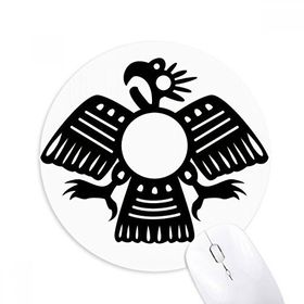 Dıythinker Antik Mısır Soyut Kartal Desenli Baskılı Yuvarlak Kaymaz Kauçuk Mouse Pad