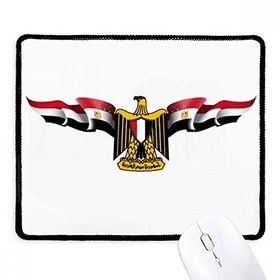 Dıythinker Arap Mısır Bayrağı Ulusal Amblem Kaymaz Siyah Başlıklı Kenarlar