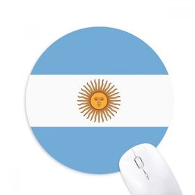 Dıythinker Arjantin Ulusal Bayrağı Güney Amerika Ülke Baskılı Yuvarlak Kaymaz Kauçuk Mouse Pad