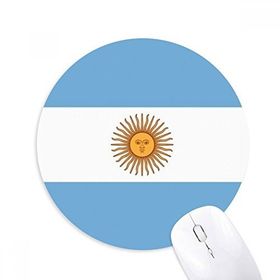 Dıythinker Arjantin Ulusal Bayrağı Güney Amerika Ülke Baskılı Yuvarlak Kaymaz Kauçuk Mouse Pad