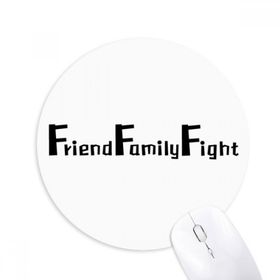 Dıythinker Arkadaş Aile Dövüşü Baskılı Yuvarlak Kaymaz Kauçuk Mouse Pad