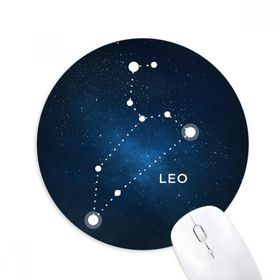 Dıythinker Aslan Burç Baskılı Yuvarlak Kaymaz Kauçuk Mouse Pad
