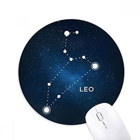 Dıythinker Aslan Burç Baskılı Yuvarlak Kaymaz Kauçuk Mouse Pad