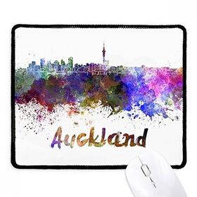 Dıythinker Auckland Yeni Zelanda Şehir Suluboya Kaymaz Siyah Başlıklı Kenarlar