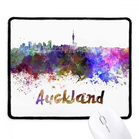 Dıythinker Auckland Yeni Zelanda Şehir Suluboya Kaymaz Siyah Başlıklı Kenarlar