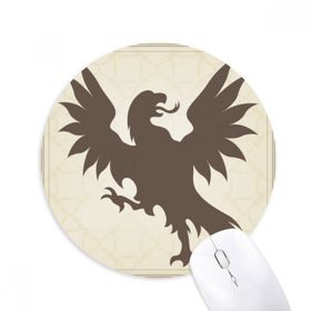 Dıythinker Avrupa Hayvanları Ulusal Amblem Akbaba Baskılı Yuvarlak Kaymaz Kauçuk Mouse Pad