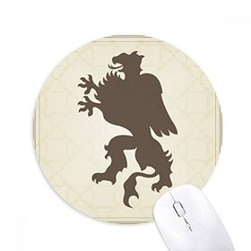 Dıythinker Avrupa Hayvanları Ulusal Amblem Çita Baskılı Yuvarlak Kaymaz Kauçuk Mouse Pad