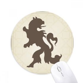 Dıythinker Avrupa Hayvanları Ulusal Amblem Kartal Baskılı Yuvarlak Kaymaz Kauçuk Mouse Pad