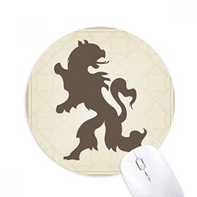 Dıythinker Avrupa Hayvanları Ulusal Amblem Kartal Baskılı Yuvarlak Kaymaz Kauçuk Mouse Pad