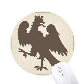 Dıythinker Avrupa Hayvanları Ulusal Amblem Soar Kartal Baskılı Yuvarlak Kaymaz Kauçuk Mouse Pad