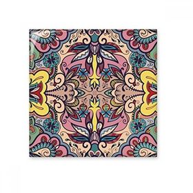 Dıythinker Avrupa Tarzı Desen Çiçekler Yapraklar Seramik Bisk Fayans Dekorasyon 20x20 cm Seramik Karo