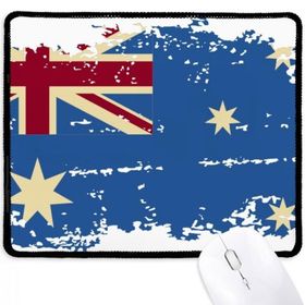 Dıythinker Avustralya Lezzet Bayrak Retro Illüstrasyon Kaymaz Mouse Pad