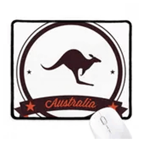Dıythinker Avustralya Lezzet Kanguru Amblem Illüstrasyon Kaymaz Mouse Pad