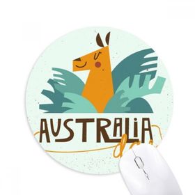 Dıythinker Avustralya Sidney Opera Binası ve Zürafa Baskılı Yuvarlak Kaymaz Kauçuk Mouse Pad