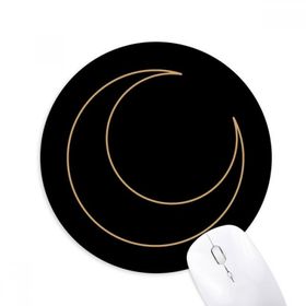 Dıythinker Ay Sembolü Totem Desenli Baskılı Yuvarlak Kaymaz Kauçuk Mouse Pad