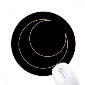 Dıythinker Ay Sembolü Totem Desenli Baskılı Yuvarlak Kaymaz Kauçuk Mouse Pad