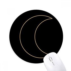 Dıythinker Ay Sembolü Totem Desenli Baskılı Yuvarlak Kaymaz Kauçuk Mouse Pad