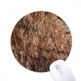 Dıythinker Ayı Tüyü Soyut Tasarım Baskılı Yuvarlak Kaymaz Kauçuk Mouse Pad