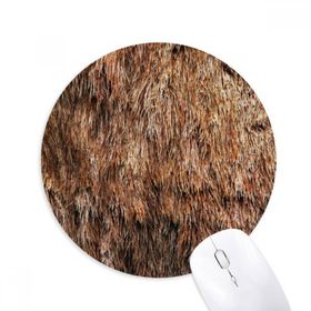Dıythinker Ayı Tüyü Soyut Tasarım Baskılı Yuvarlak Kaymaz Kauçuk Mouse Pad