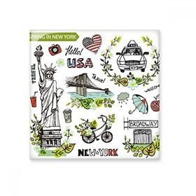 Dıythinker Bahar Özgürlüğü New York Amerika Grafiti 20x20 cm Seramik Karo