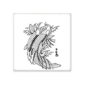 Dıythinker Balık Oynama Yüzme Deniz Seaw Seramik 10x10 cm Seramik Karo