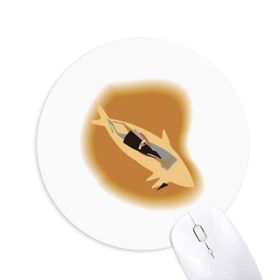 Dıythinker Balık Soyut Hayvan Baskılı Yuvarlak Kaymaz Kauçuk Mouse Pad