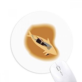 Dıythinker Balık Soyut Hayvan Baskılı Yuvarlak Kaymaz Kauçuk Mouse Pad