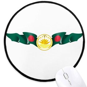 Dıythinker Bangladeş Ulusal Amblem Ülke Yuvarlak Kaymaz Mouse Pad