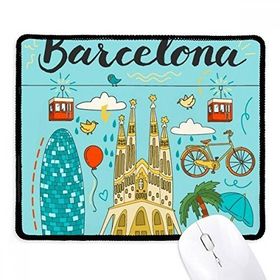 Dıythinker Barcelona İspanyol Sagrada Familia Kaymaz Siyah Başlıklı Kenarlar