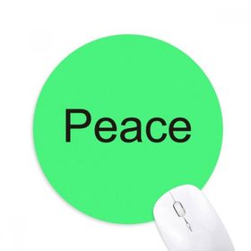 Dıythinker Barış Kelime İlham Verici Sözler Baskılı Yuvarlak Kaymaz Kauçuk Mouse Pad