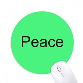 Dıythinker Barış Kelime İlham Verici Sözler Baskılı Yuvarlak Kaymaz Kauçuk Mouse Pad