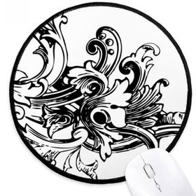 Dıythinker Barok Sanat Dekorasyon Modern Desen Yuvarlak Kaymaz Mouse Pad