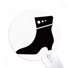 Dıythinker Basit Grafik Yüksek Topuklu Siyah Siluet Baskılı Yuvarlak Kaymaz Kauçuk Mouse Pad